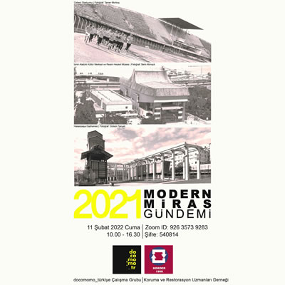 <p><strong>1.</strong> Türkiyenin Modern Miras Gündemi 2021  Etkinlik Posteri </p>